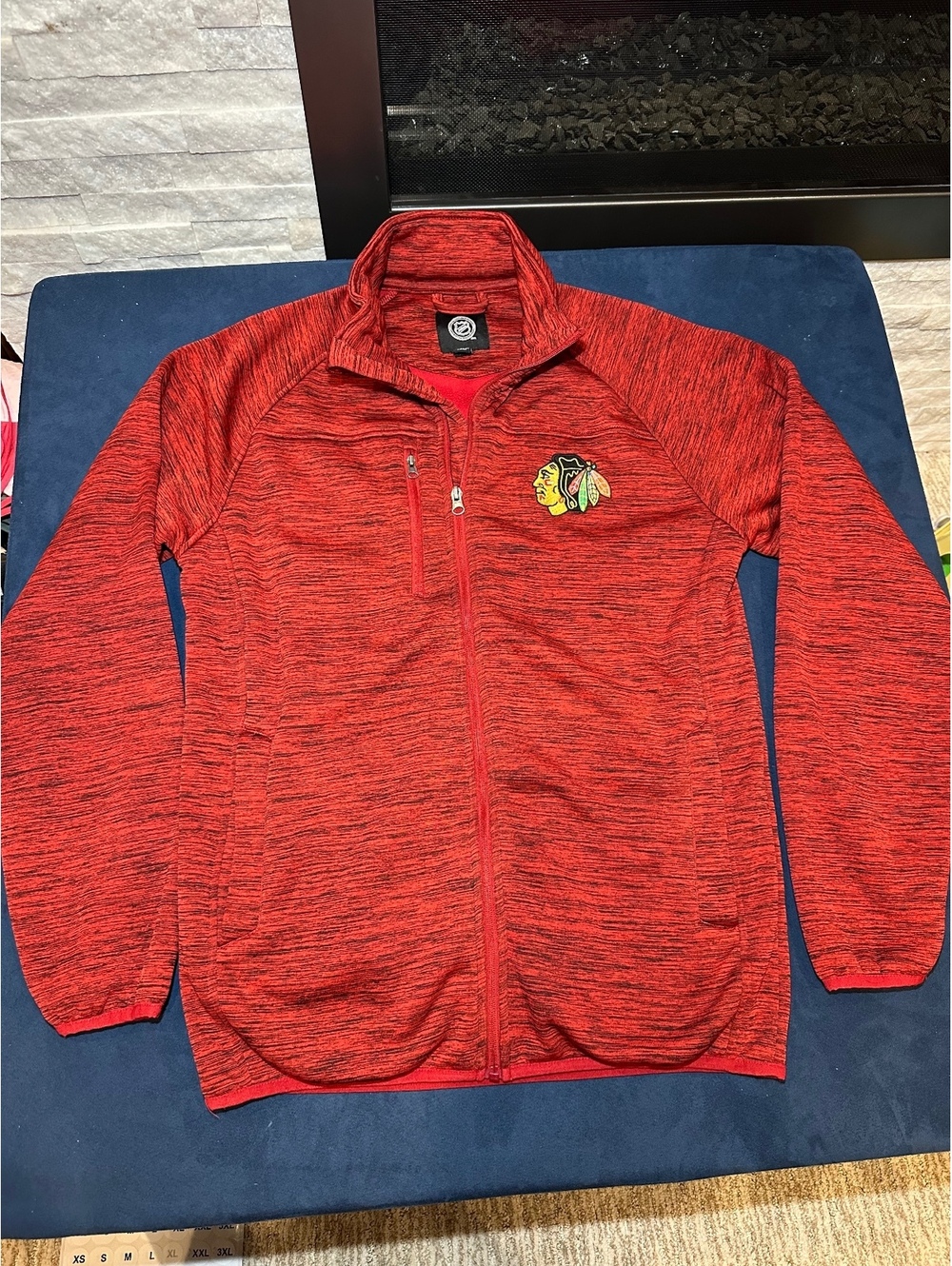 NHL Chicago Blackhawks Red Full Zip Jacket size Medium